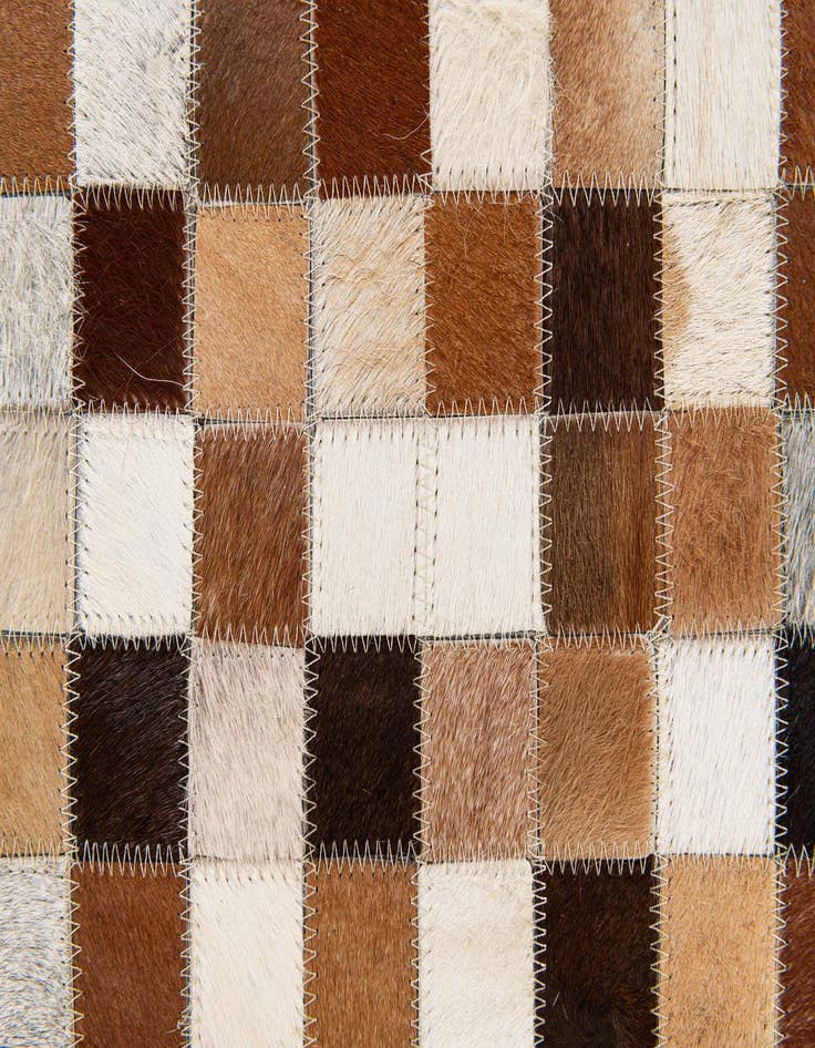 Detail image of  5' x 7' 11 Cowhide Stocks Rug