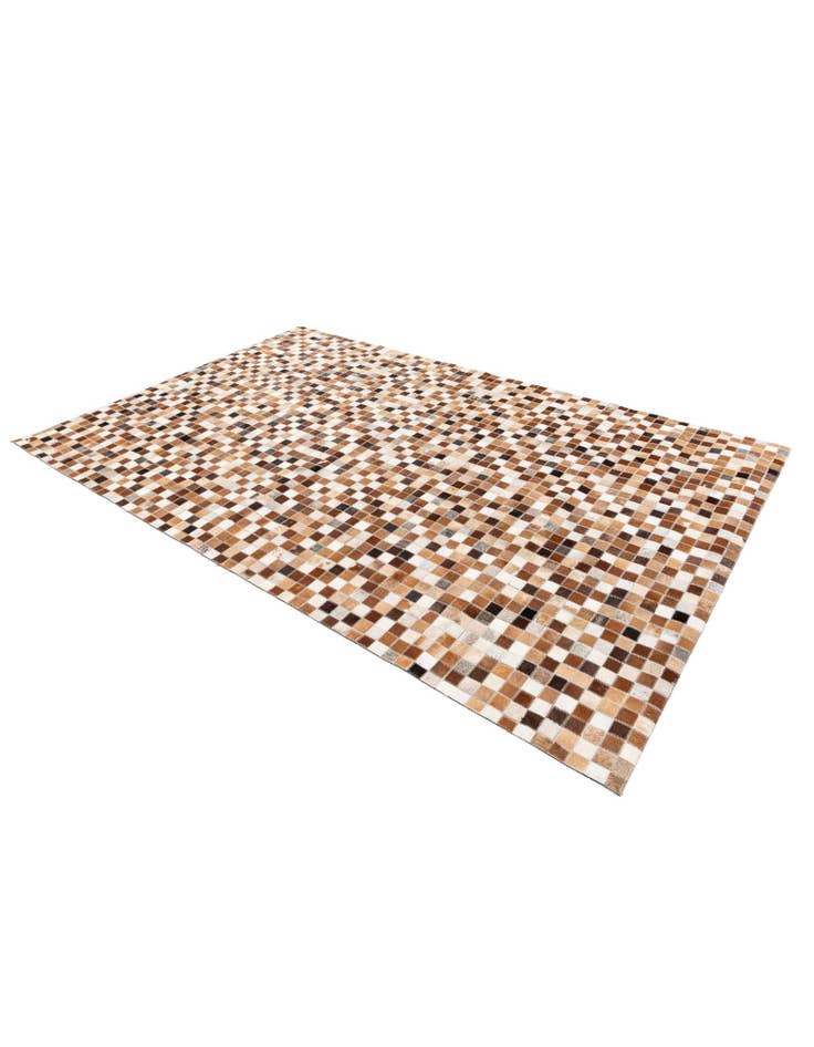 Detail image of  5' 1 x 7' 11 Cowhide Stocks Rug