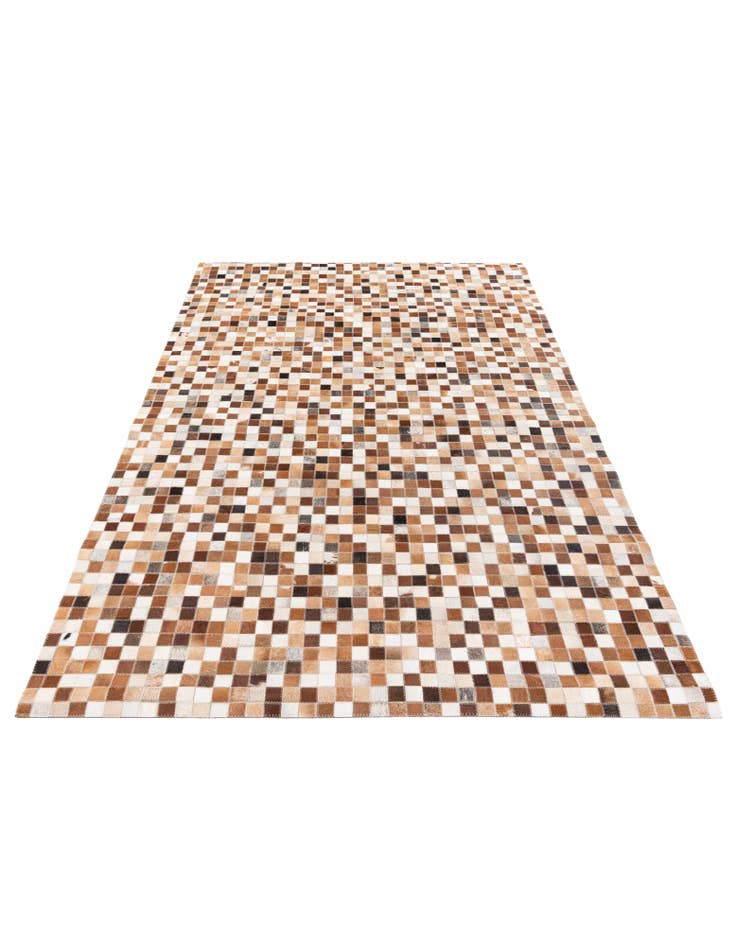 Detail image of  5' x 7' 10 Cowhide Stocks Rug