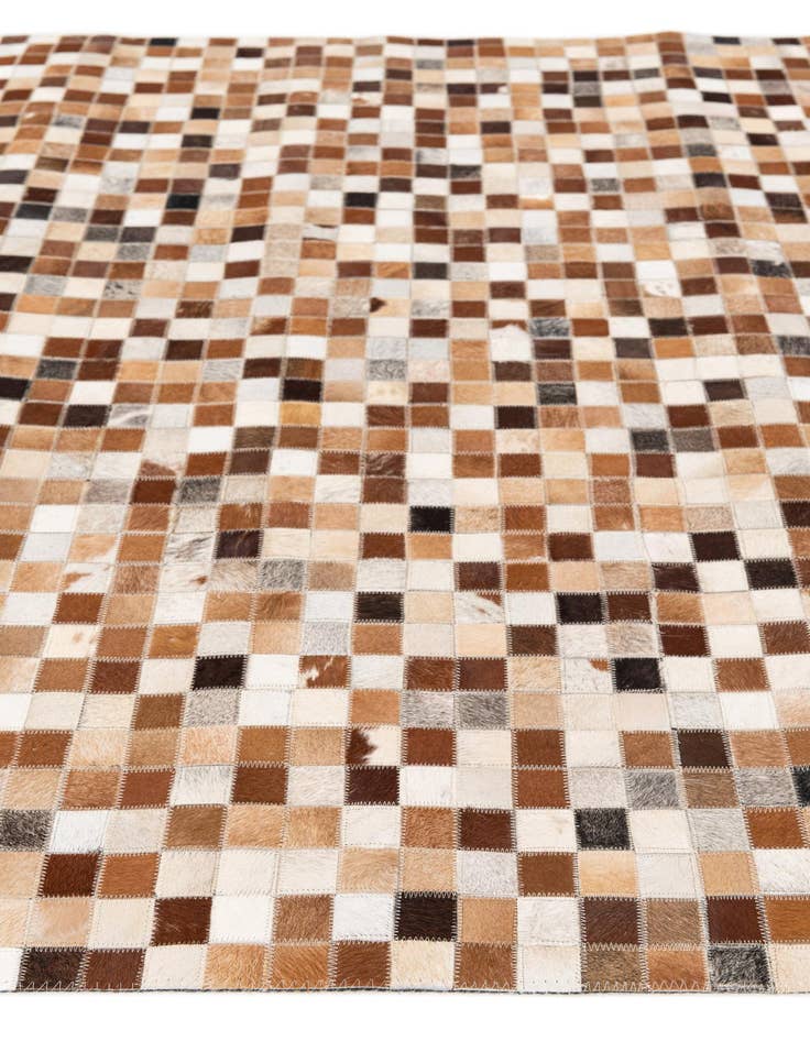 Detail image of  5' x 7' 10 Cowhide Stocks Rug