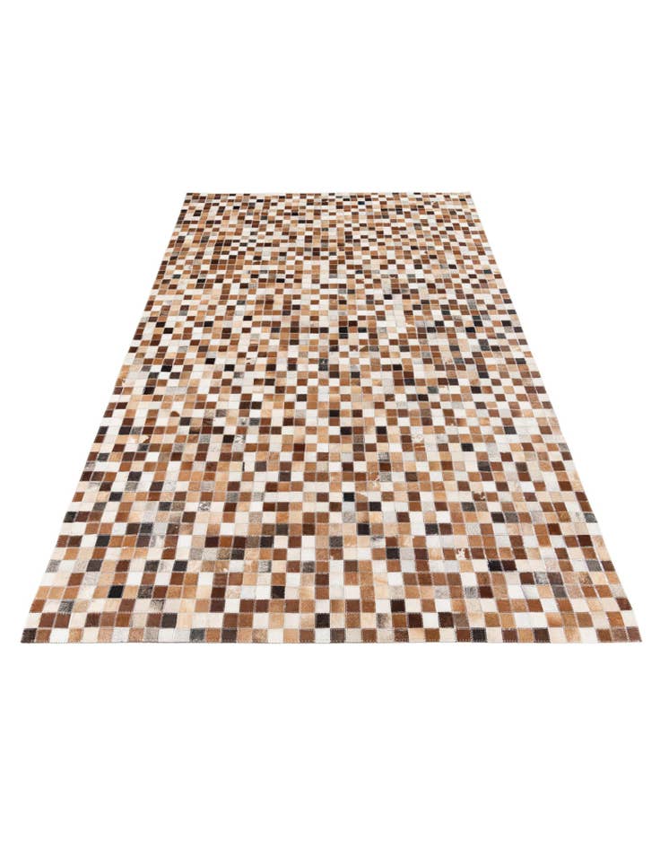 Detail image of  5' x 7' 10 Cowhide Stocks Rug