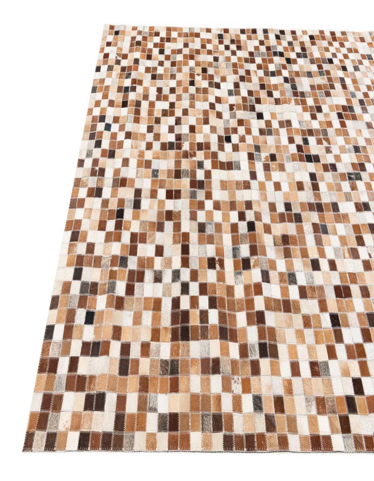 Detail image of  5' x 7' 10 Cowhide Stocks Rug