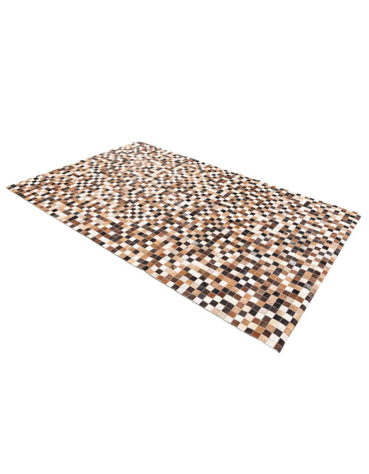 Detail image of  5' 1 x 7' 11 Cowhide Stocks Rug