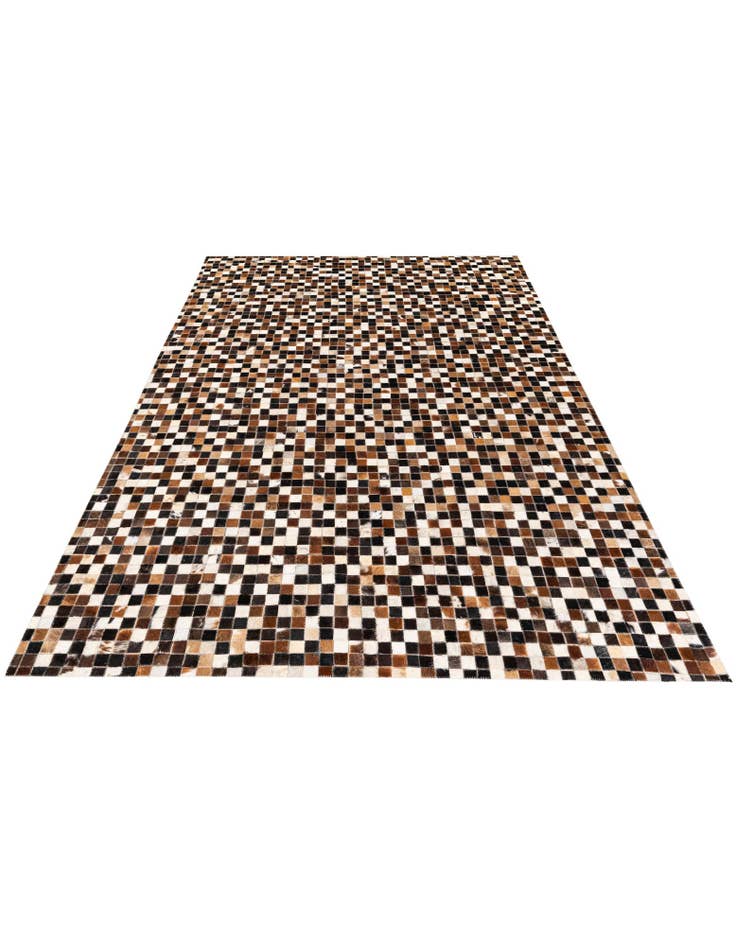 Detail image of  5' 5 x 7' 9 Cowhide Stocks Rug