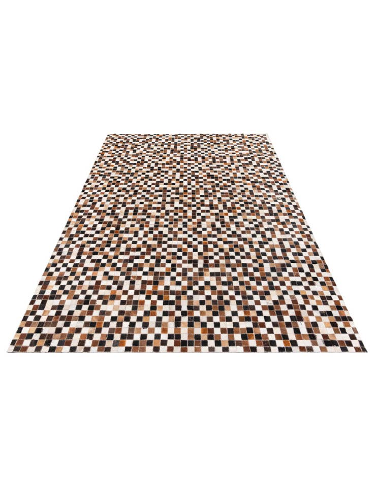 Detail image of  5' 7 x 7' 9 Cowhide Stocks Rug