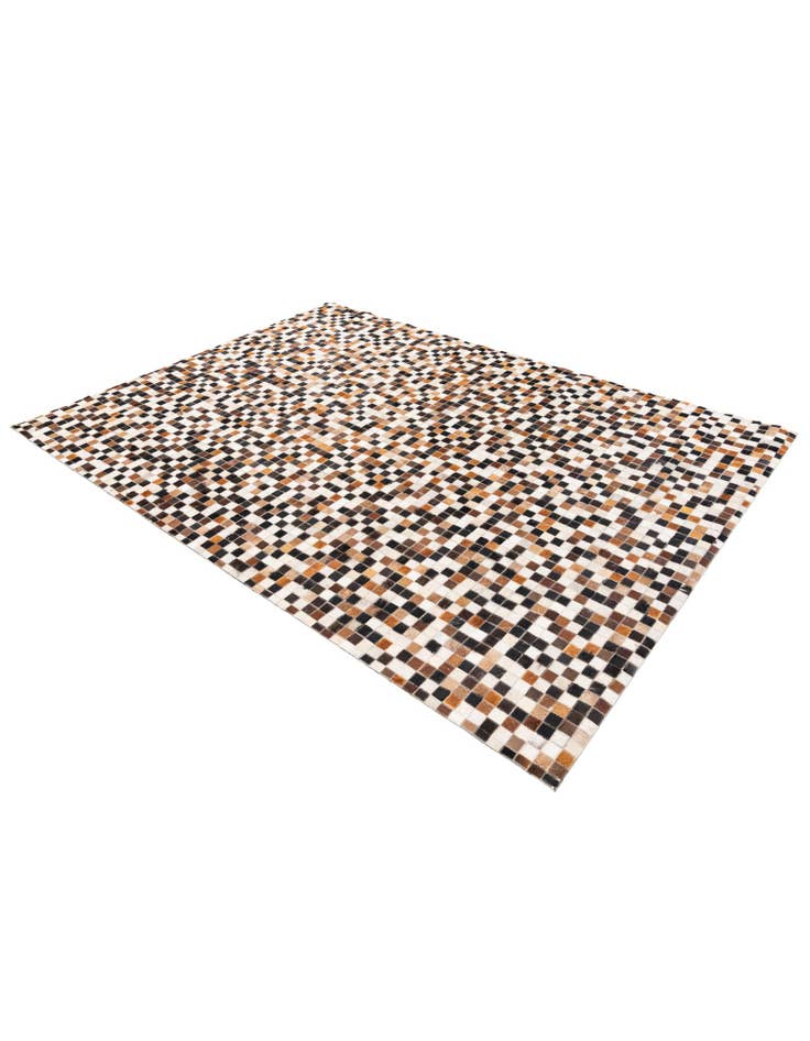 Detail image of  5' 6 x 7' 8 Cowhide Stocks Rug