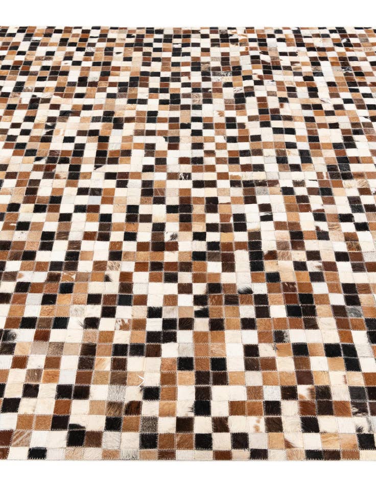 Detail image of  5' 5 x 7' 8 Cowhide Stocks Rug