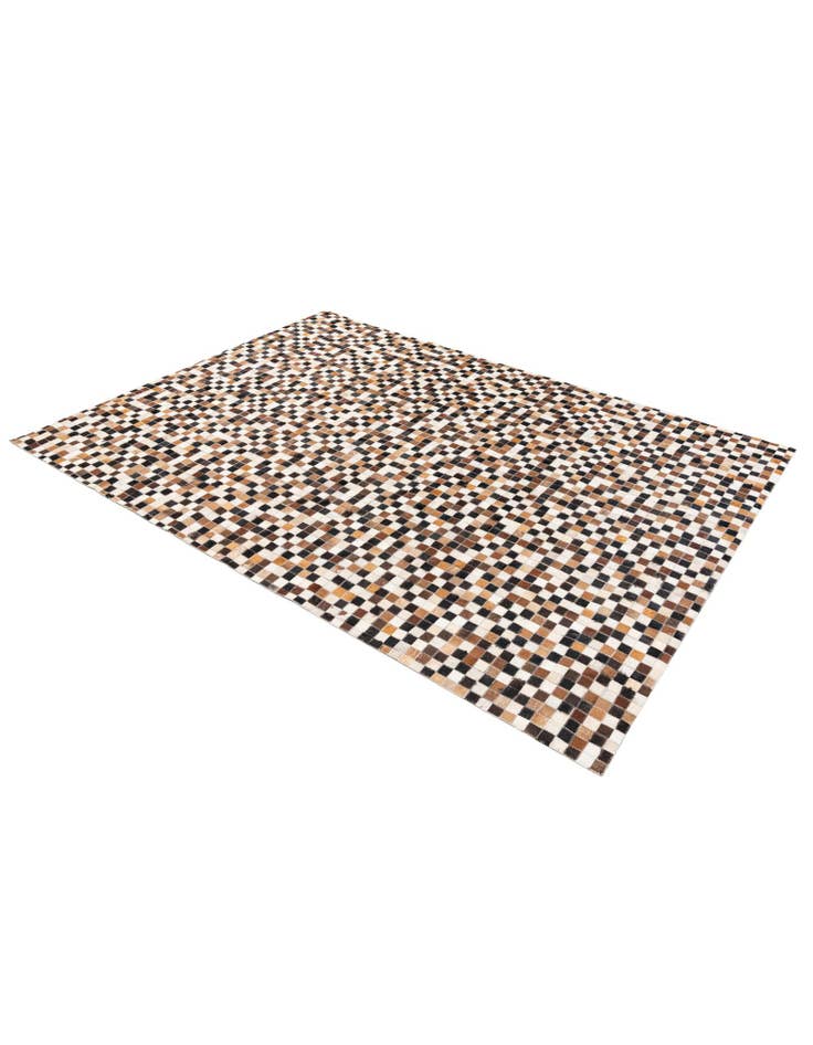 Detail image of  5' 6 x 7' 7 Cowhide Stocks Rug