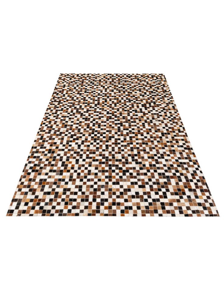 Detail image of  5' 6 x 7' 8 Cowhide Stocks Rug