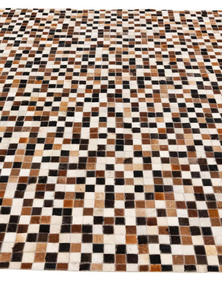 Detail image of  5' 6 x 7' 8 Cowhide Stocks Rug