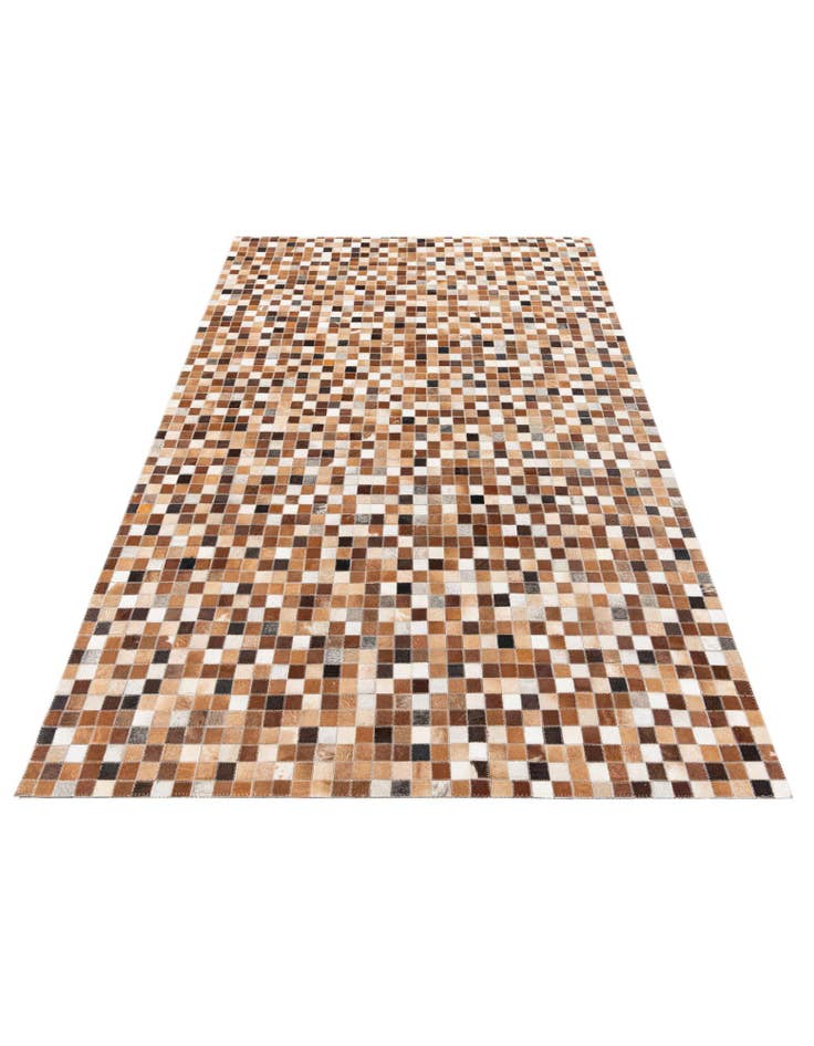 Detail image of  5' x 8' Cowhide Stocks Rug