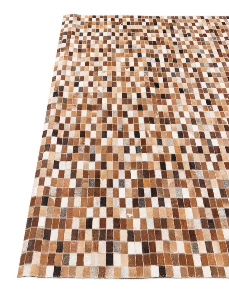 Detail image of  5' x 8' Cowhide Stocks Rug