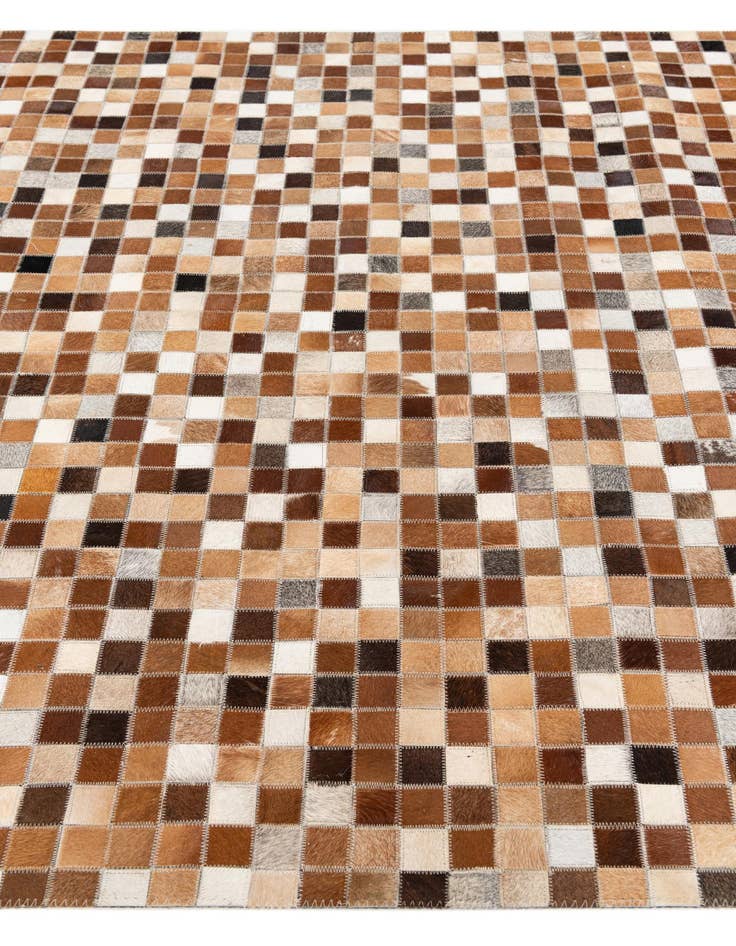 Detail image of  5' x 8' Cowhide Stocks Rug