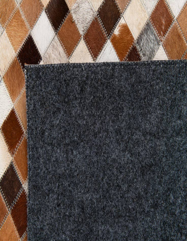 Detail image of  5' x 8' Cowhide Stocks Rug