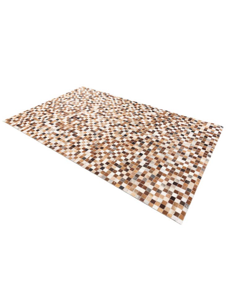 Detail image of  5' x 7' 10 Cowhide Stocks Rug