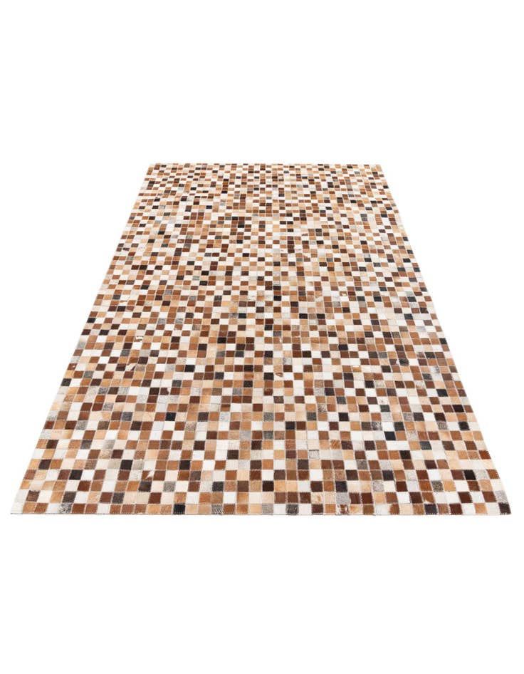 Detail image of  5' x 7' 10 Cowhide Stocks Rug