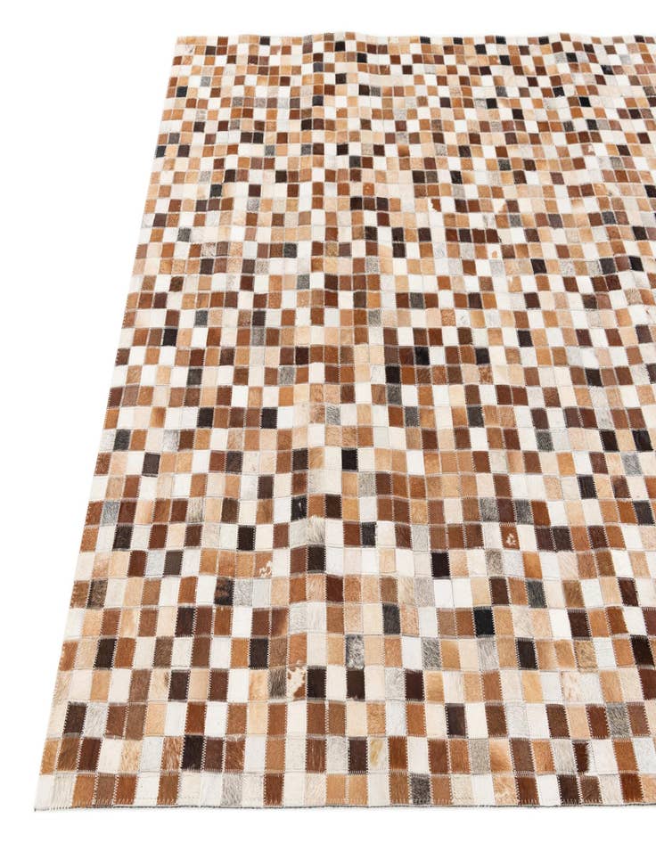 Detail image of  5' x 7' 10 Cowhide Stocks Rug