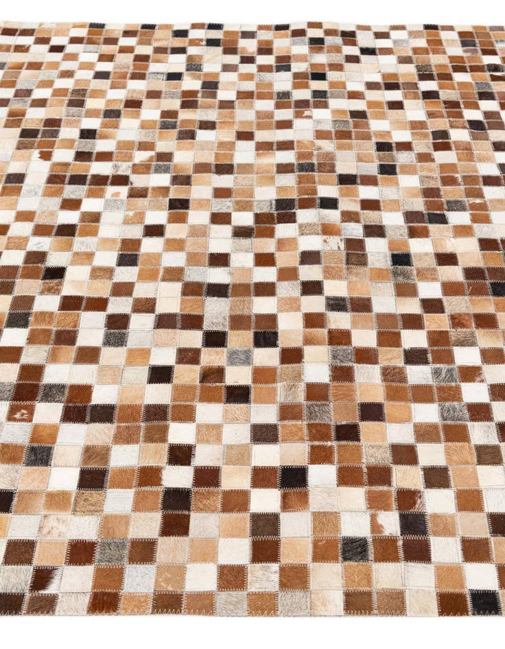 Detail image of  5' x 7' 10 Cowhide Stocks Rug