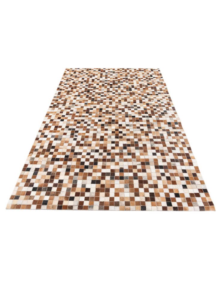 Detail image of  5' x 7' 11 Cowhide Stocks Rug