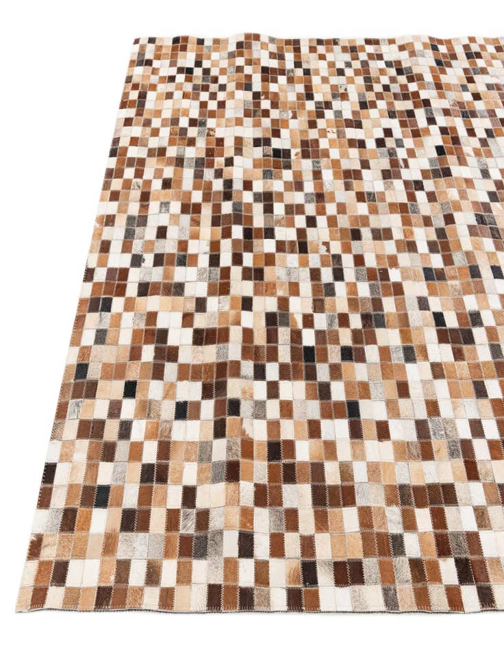 Detail image of  5' x 7' 11 Cowhide Stocks Rug