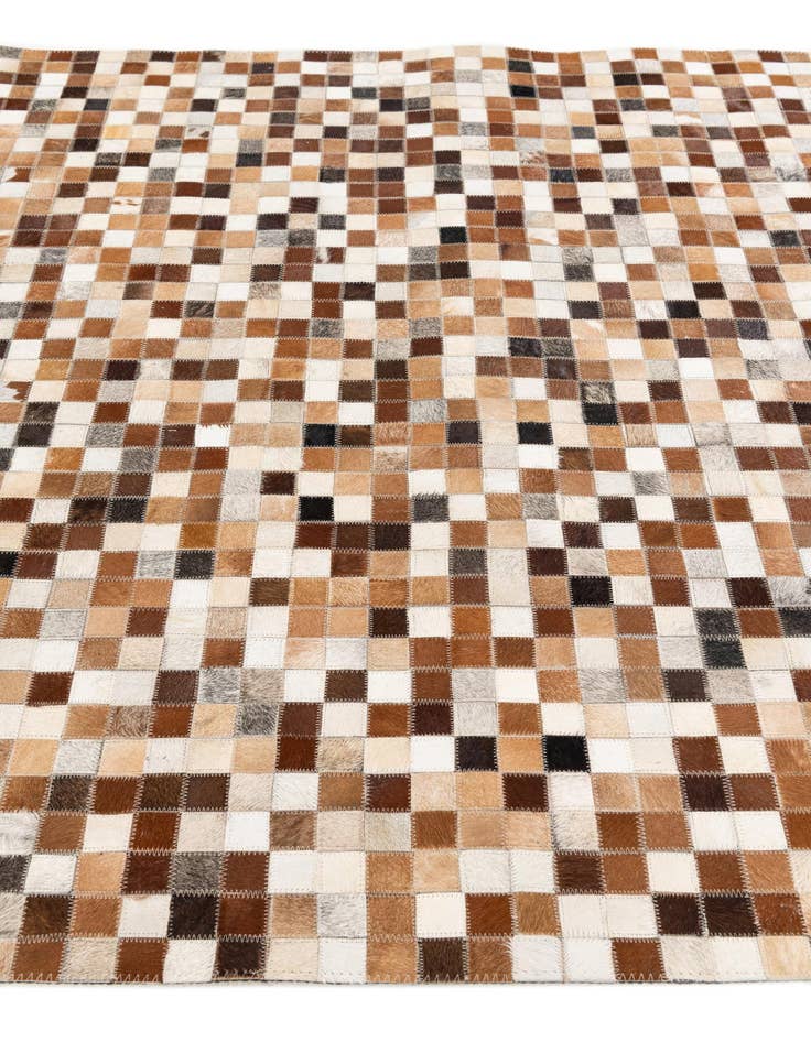 Detail image of  5' x 7' 11 Cowhide Stocks Rug