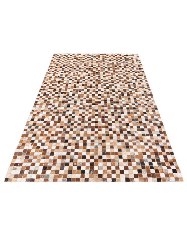 Detail image of  5' x 7' 11 Cowhide Stocks Rug