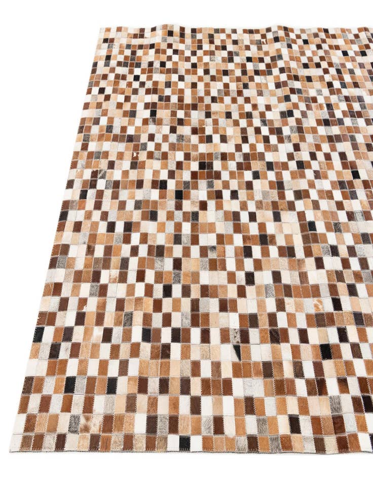 Detail image of  5' x 7' 11 Cowhide Stocks Rug