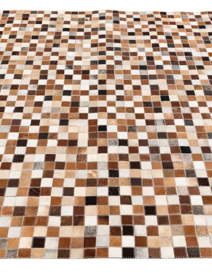 Detail image of  5' x 7' 11 Cowhide Stocks Rug