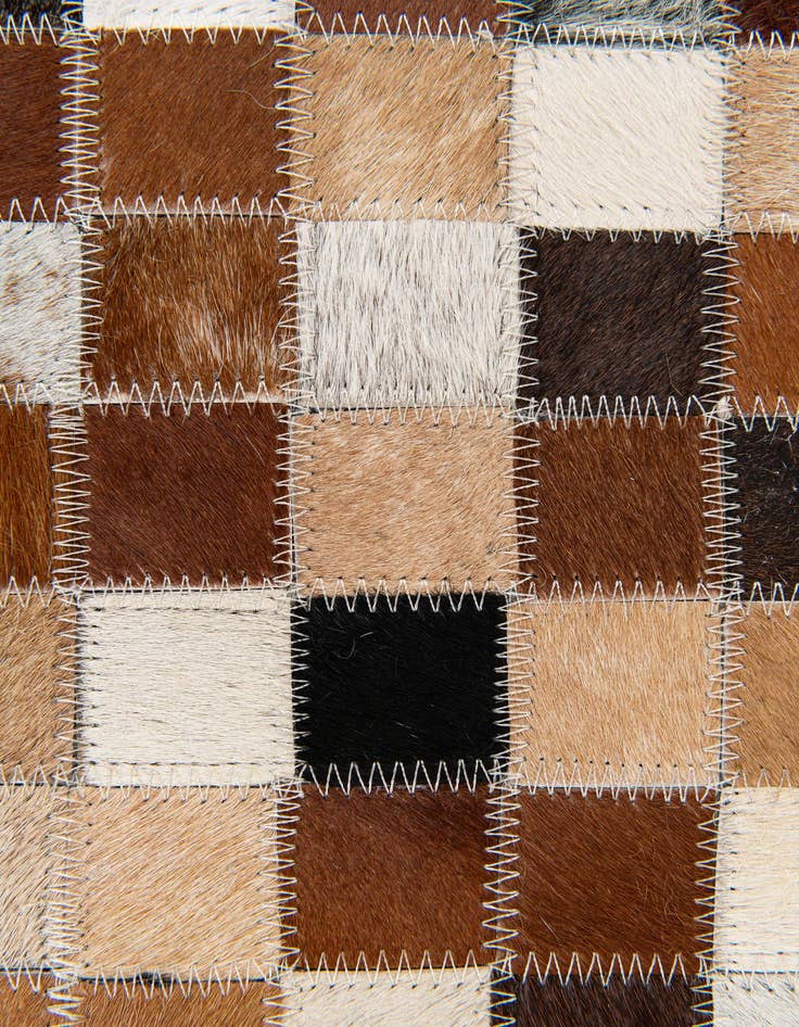 Detail image of  5' x 7' 11 Cowhide Stocks Rug