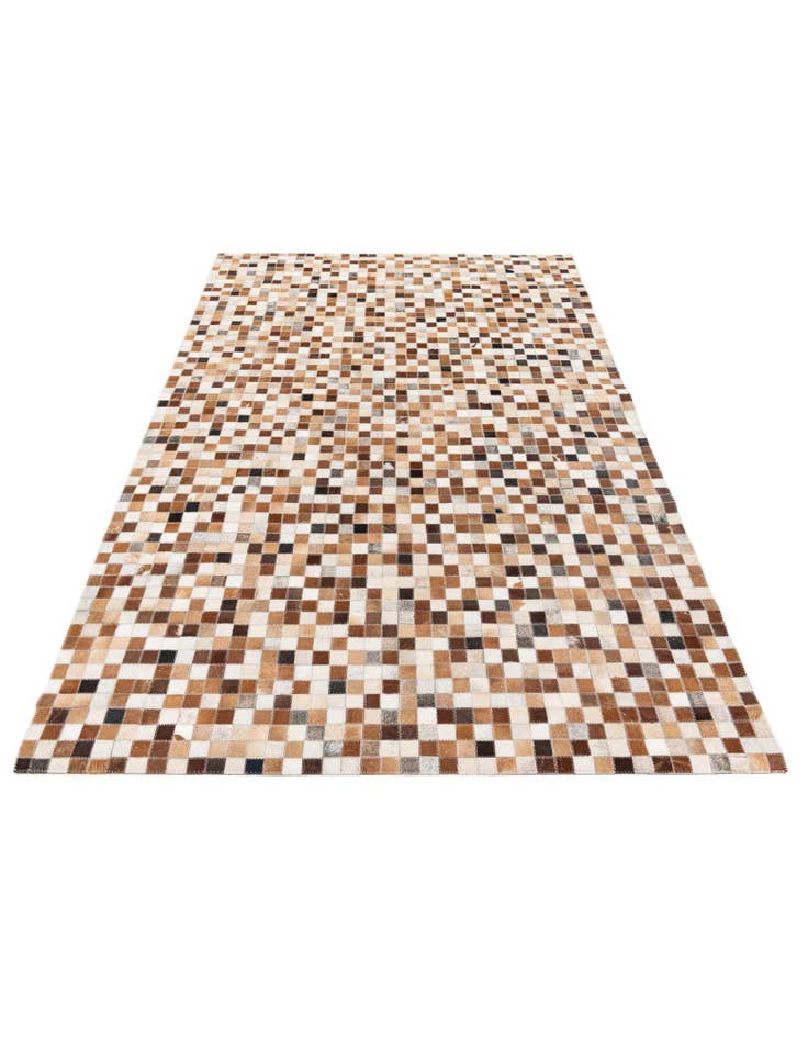 Detail image of  5' x 7' 11 Cowhide Stocks Rug