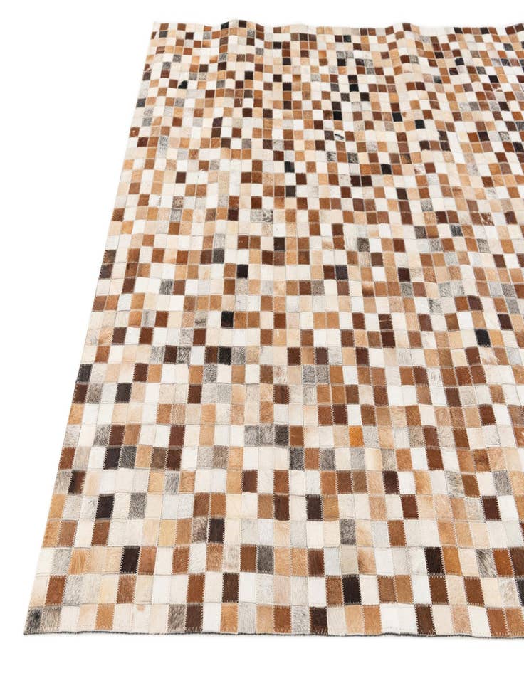 Detail image of  5' x 7' 11 Cowhide Stocks Rug