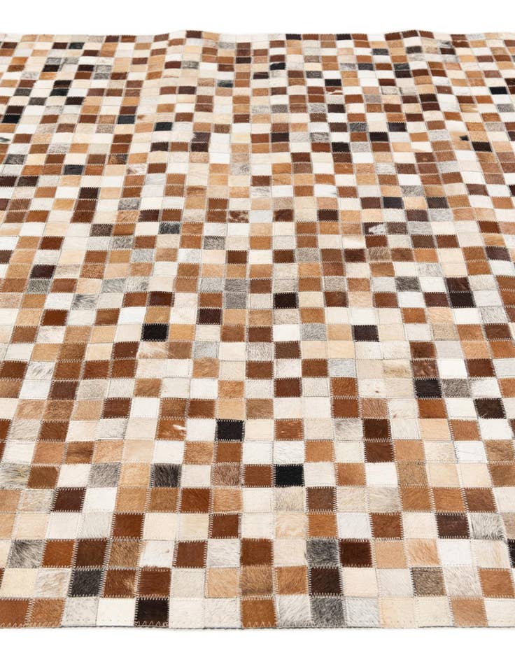 Detail image of  5' x 7' 11 Cowhide Stocks Rug