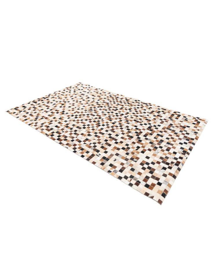 Detail image of  5' x 7' 10 Cowhide Stocks Rug