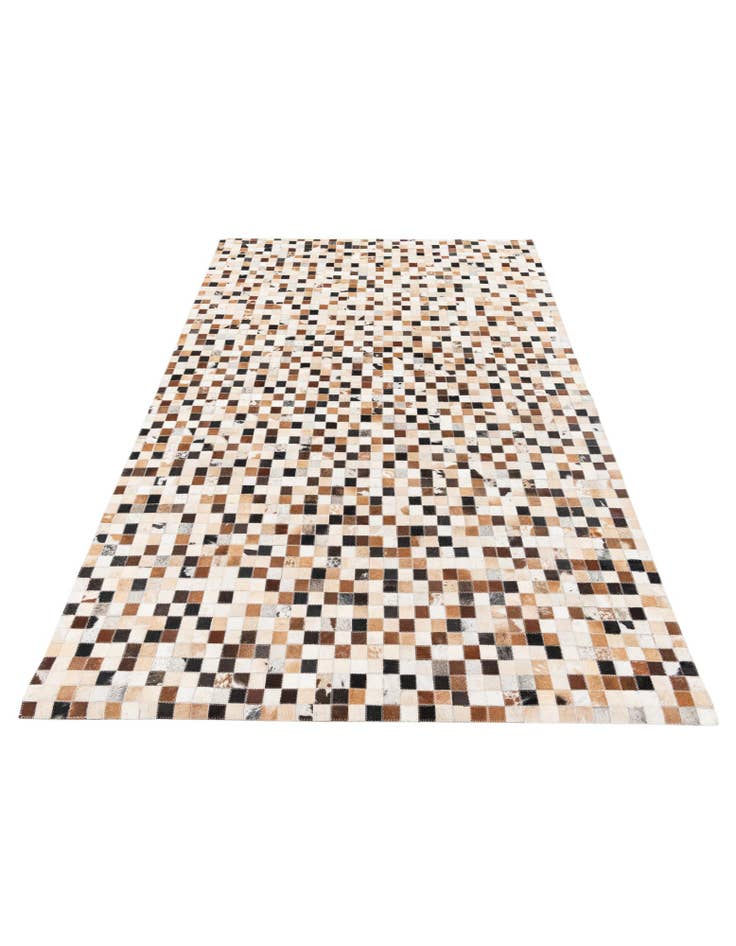 Detail image of  5' x 7' 10 Cowhide Stocks Rug