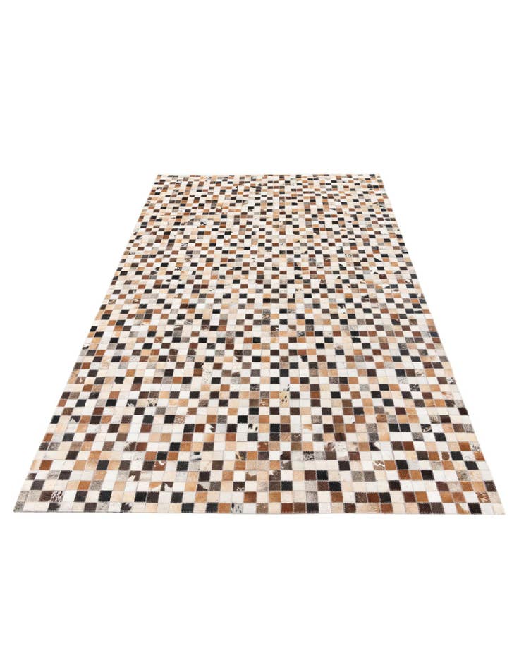 Detail image of  5' x 7' 11 Cowhide Stocks Rug