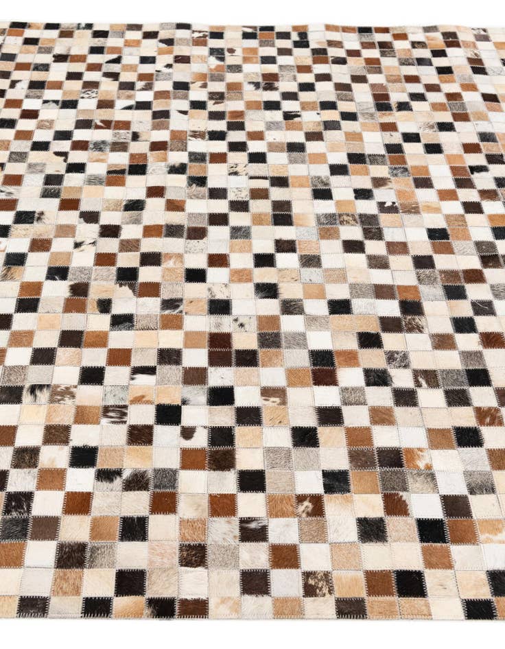 Detail image of  5' x 7' 11 Cowhide Stocks Rug