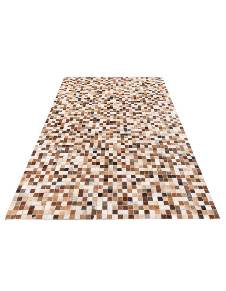 Detail image of  5' 1 x 7' 11 Cowhide Stocks Rug