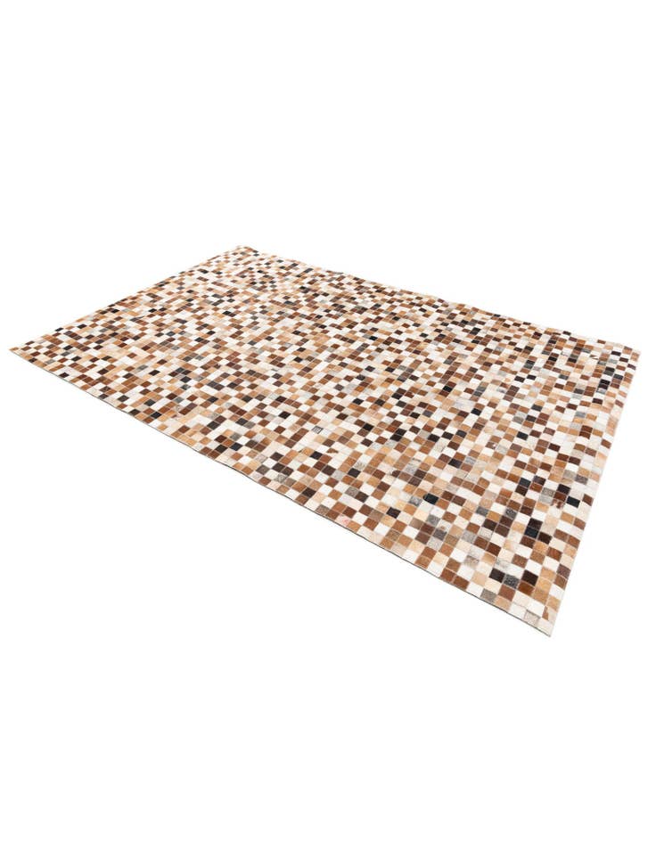 Detail image of  5' 1 x 7' 11 Cowhide Stocks Rug