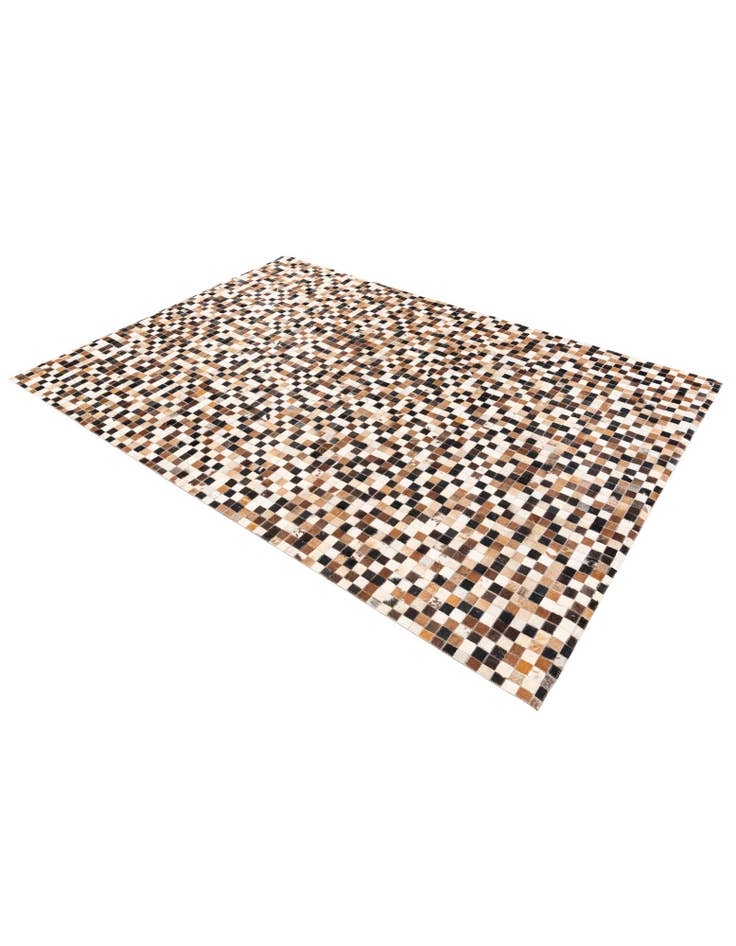 Detail image of  5' 5 x 7' 7 Cowhide Stocks Rug