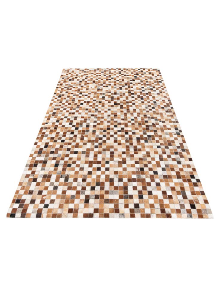 Detail image of  5' x 7' 10 Cowhide Stocks Rug