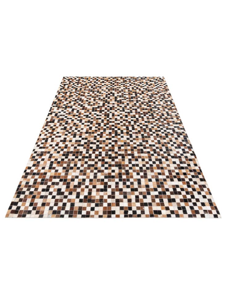 Detail image of  5' 5 x 7' 8 Cowhide Stocks Rug