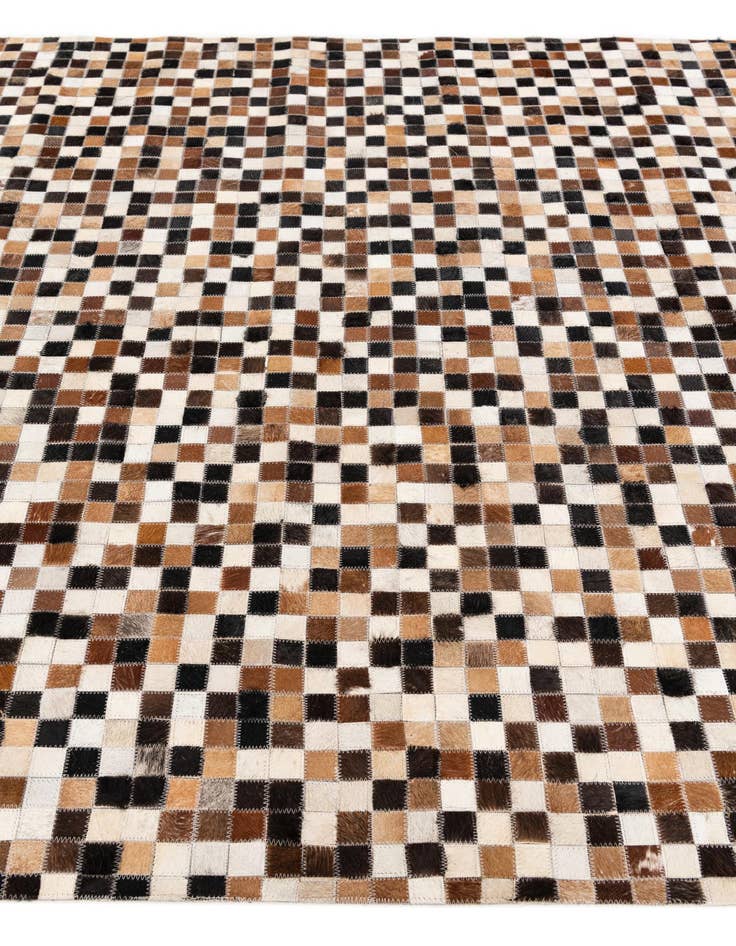 Detail image of  5' 5 x 7' 8 Cowhide Stocks Rug