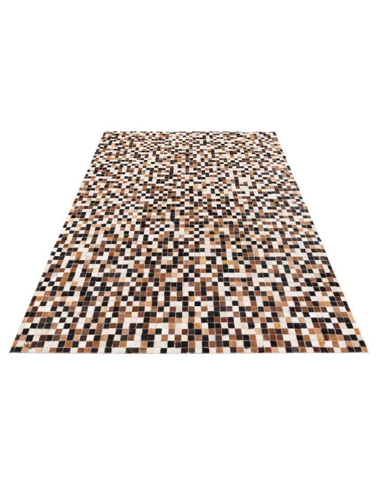 Detail image of  5' 5 x 7' 8 Cowhide Stocks Rug
