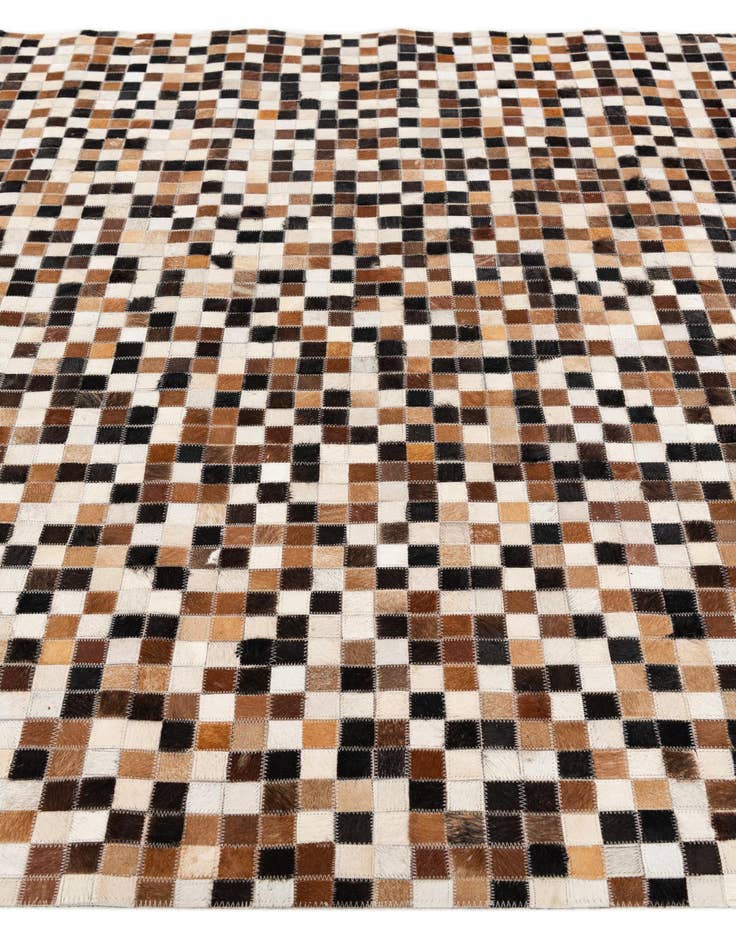 Detail image of  5' 5 x 7' 8 Cowhide Stocks Rug
