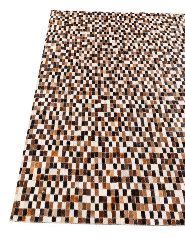 Detail image of  5' 6 x 7' 9 Cowhide Stocks Rug
