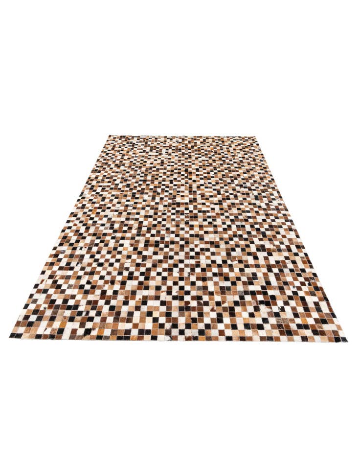 Detail image of  5' 4 x 7' 9 Cowhide Stocks Rug