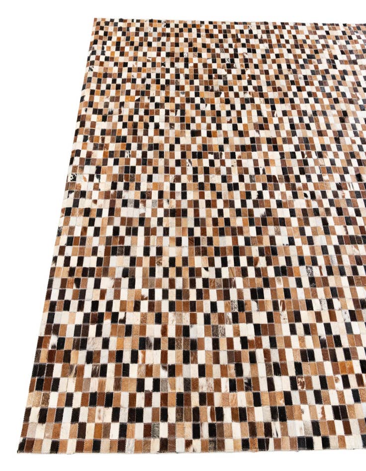 Detail image of  5' 4 x 7' 9 Cowhide Stocks Rug