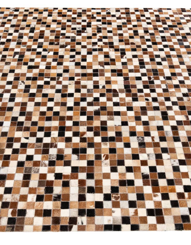 Detail image of  5' 4 x 7' 9 Cowhide Stocks Rug