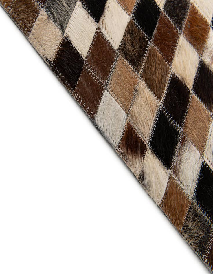 Detail image of  5' 4 x 7' 9 Cowhide Stocks Rug