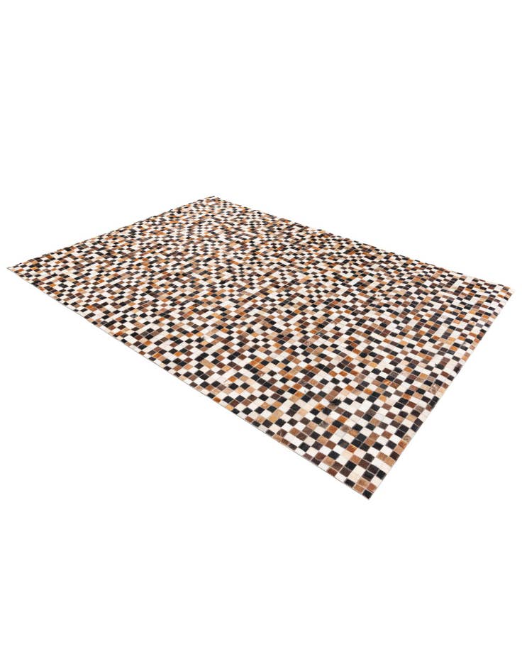 Detail image of  5' 5 x 7' 8 Cowhide Stocks Rug